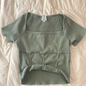 Francesca’s sage green corset top, Size XL